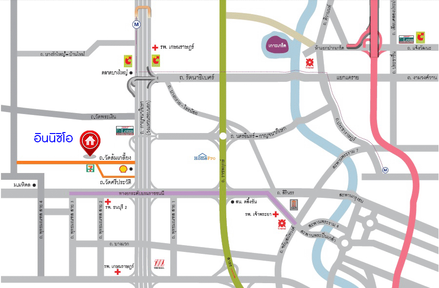 บ้านมือสองตกแต่งใหม่ สังคมคุณภาพแบรนด์ LH โครงการ อินนิซิโอ ปิ่นเกล้า-วงแหวน หลังมุม เนื้อที่ 52.5 ตร.ว. ฟังก์ชัน 3 ห้องนอน 2 ห้องน้ำ 2 ที่จอดรถ บนทำเลศักยภาพ เดินทางสะดวก เชื่อมต่อทั้งปิ่นเกล้า-ศาลายา ใกล้เซ็นทรัลเวสต์เกต รถไฟฟ้าสายสีม่วง "สถานีตลาดบางใหญ่" และทางด่วน "กาญจนาภิเษก"